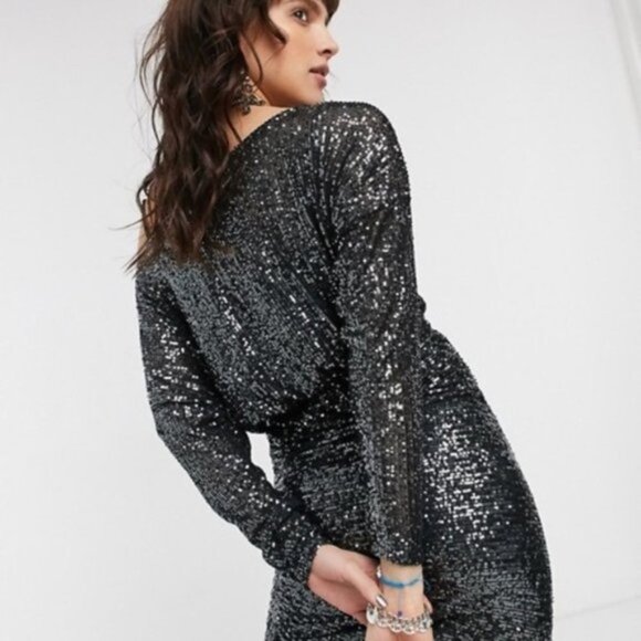 Free People Giselle Sequin Minidress - Picture 2 of 11